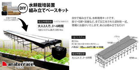 DIY水耕栽培装置組み立てベースキット「アマテラス」